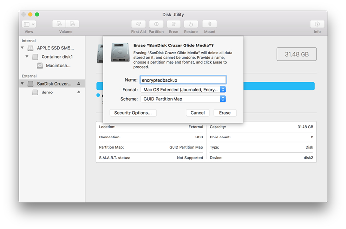 usb flash drive formatting for mac